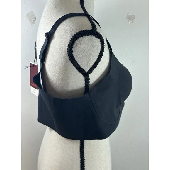 Tommy John 36DD Comfort Smoothing Lightly Lined Wireless Bra Black - Picture 2 of 4